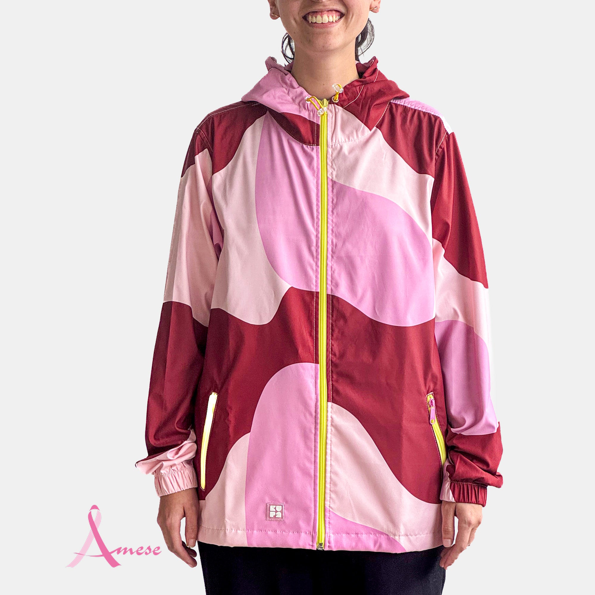 Chaqueta Mompox Manchas Granate AMESE