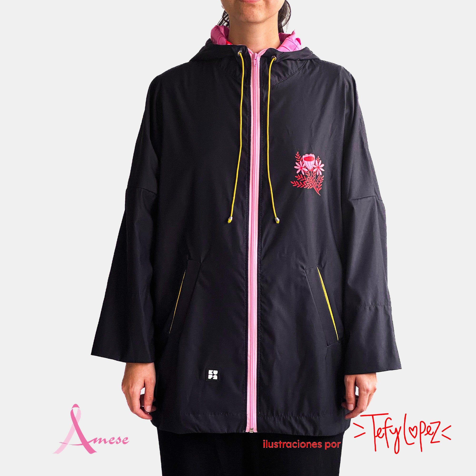 Chaqueta Oversize Leticia AMESE - Ilustrado por Tefy Lopez