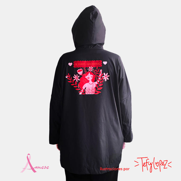 Chaqueta Oversize Leticia AMESE - Ilustrado por Tefy Lopez