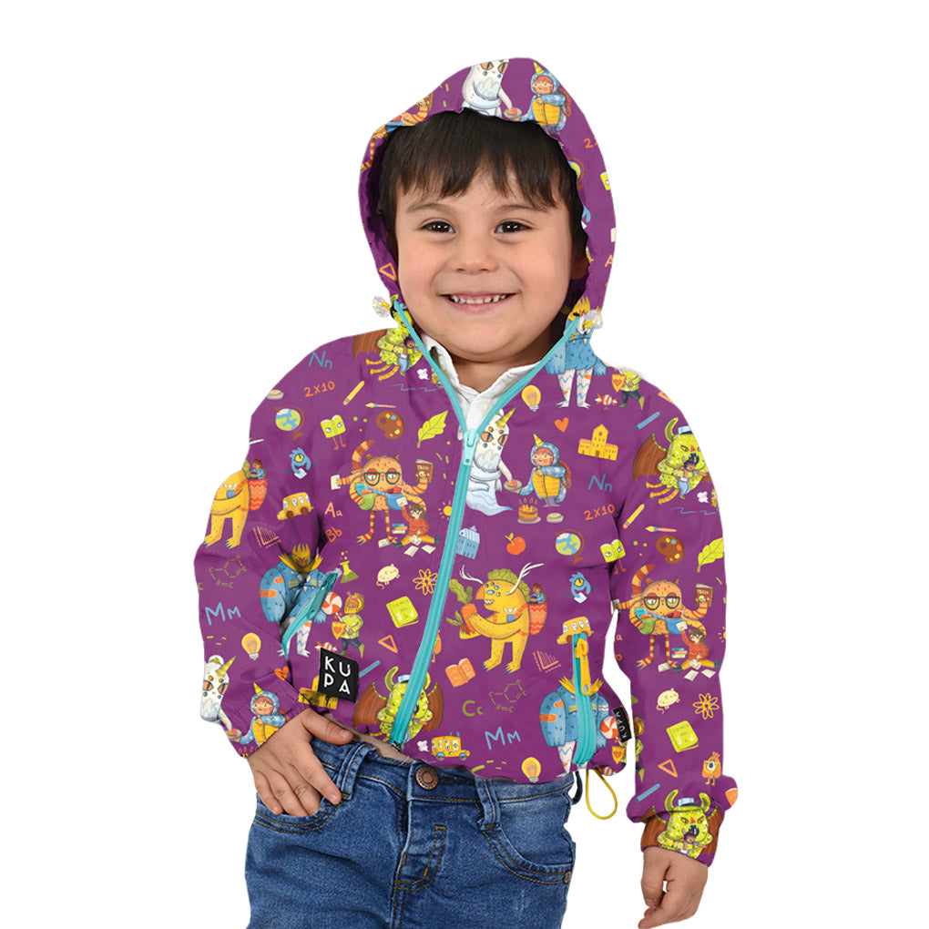 Chaqueta Rompevientos Mini Mompox Colegio Morado